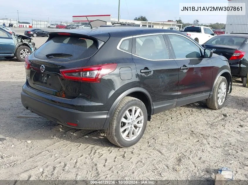 2021 Nissan Rogue Sport S Fwd Xtronic Cvt VIN: JN1BJ1AV2MW307861 Lot: 40729236