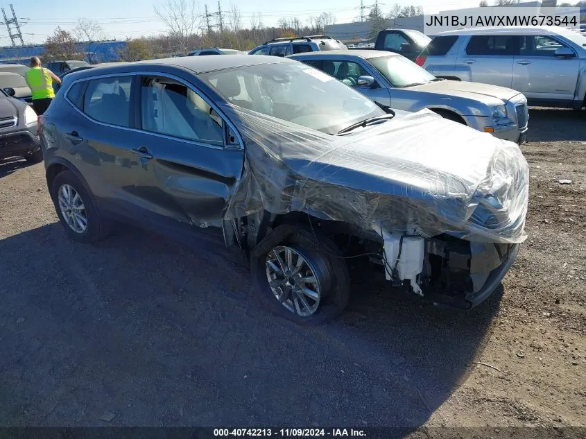 2021 Nissan Rogue Sport S Awd Xtronic Cvt VIN: JN1BJ1AWXMW673544 Lot: 40742213