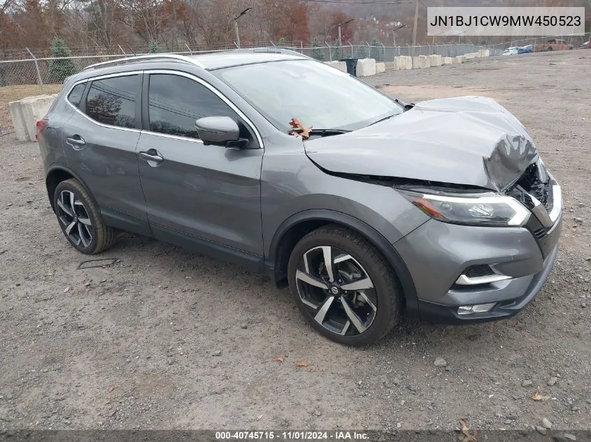 JN1BJ1CW9MW450523 2021 Nissan Rogue Sport Sl Awd Xtronic Cvt