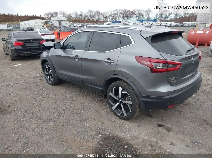 2021 Nissan Rogue Sport Sl Awd Xtronic Cvt VIN: JN1BJ1CW9MW450523 Lot: 40745715