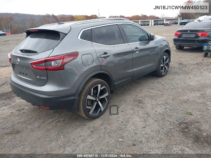 JN1BJ1CW9MW450523 2021 Nissan Rogue Sport Sl Awd Xtronic Cvt