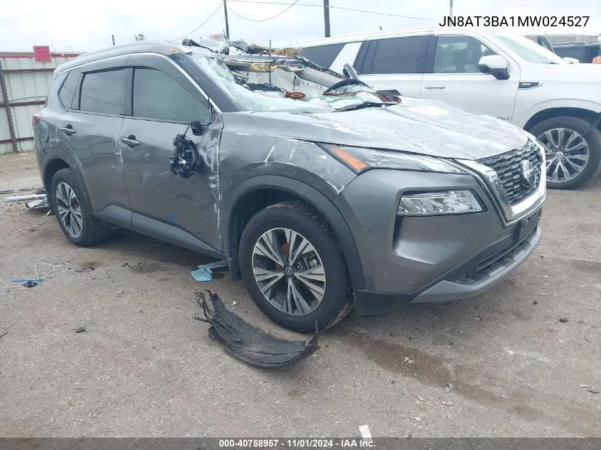 2021 Nissan Rogue Sv Fwd VIN: JN8AT3BA1MW024527 Lot: 40758957