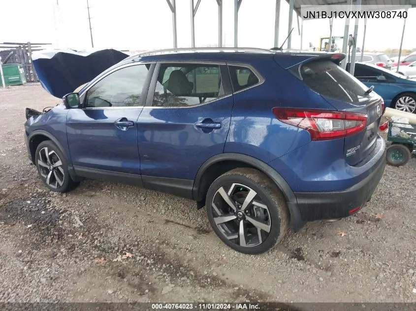 2021 Nissan Rogue Sport Sl Fwd Xtronic Cvt VIN: JN1BJ1CVXMW308740 Lot: 40764023