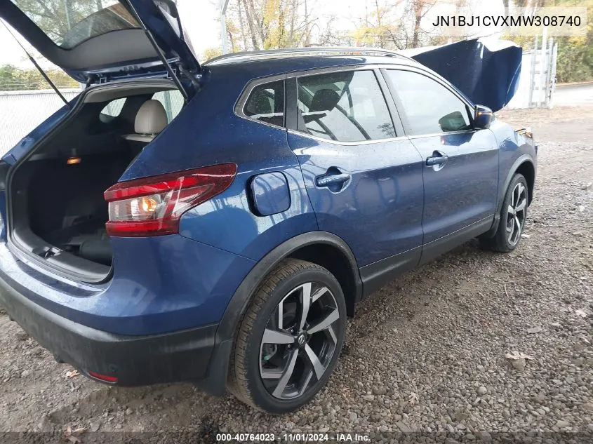 2021 Nissan Rogue Sport Sl Fwd Xtronic Cvt VIN: JN1BJ1CVXMW308740 Lot: 40764023