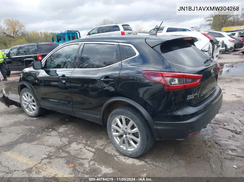 2021 Nissan Rogue Sport S Fwd Xtronic Cvt VIN: JN1BJ1AVXMW304268 Lot: 40764219