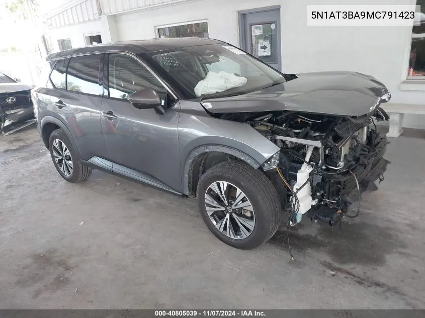 5N1AT3BA9MC791423 2021 Nissan Rogue Sv Fwd