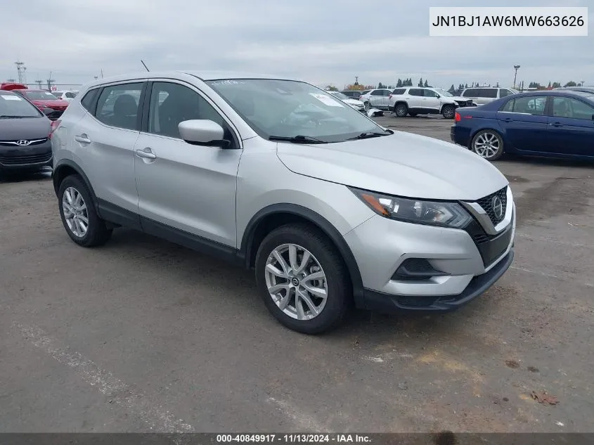 2021 Nissan Rogue Sport S Awd Xtronic Cvt VIN: JN1BJ1AW6MW663626 Lot: 40849917