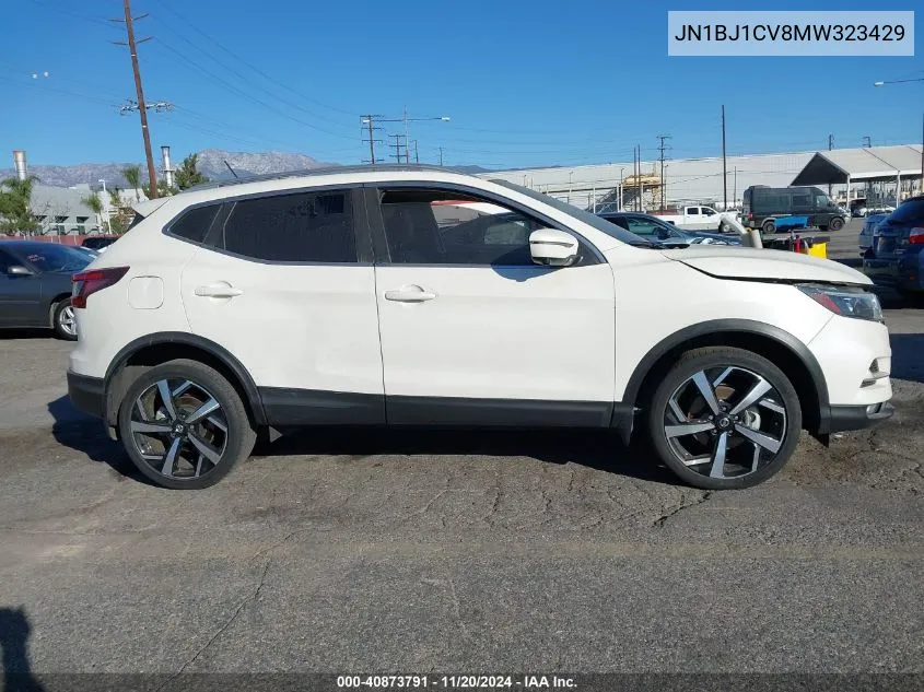 2021 Nissan Rogue Sport Sl Fwd Xtronic Cvt VIN: JN1BJ1CV8MW323429 Lot: 40873791