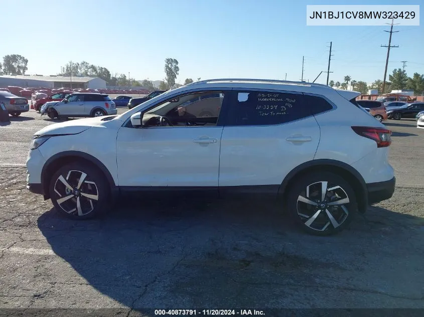 2021 Nissan Rogue Sport Sl Fwd Xtronic Cvt VIN: JN1BJ1CV8MW323429 Lot: 40873791