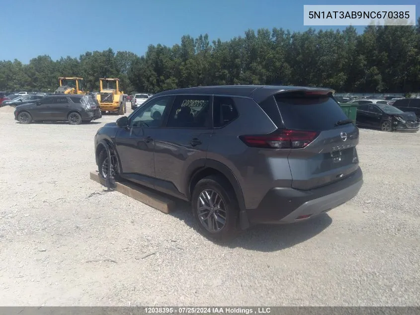 5N1AT3AB9NC670385 2022 Nissan Rogue