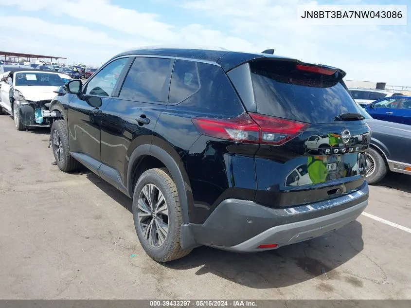 2022 Nissan Rogue Sv Fwd VIN: JN8BT3BA7NW043086 Lot: 39433297