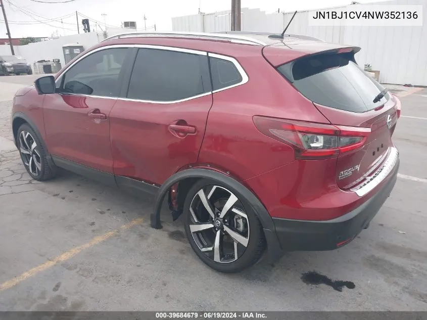 2022 Nissan Rogue Sport Sl Fwd Xtronic Cvt VIN: JN1BJ1CV4NW352136 Lot: 39684679