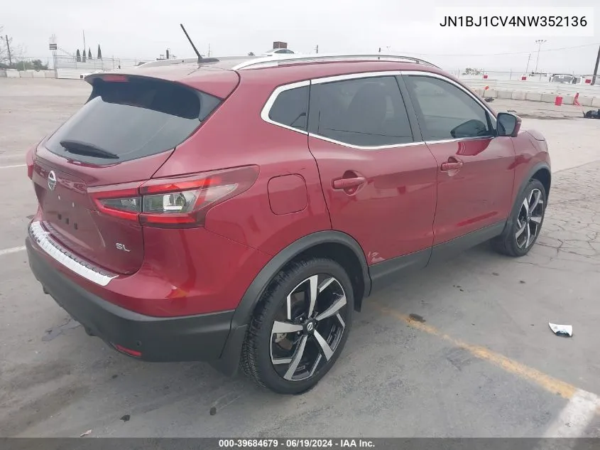 2022 Nissan Rogue Sport Sl Fwd Xtronic Cvt VIN: JN1BJ1CV4NW352136 Lot: 39684679