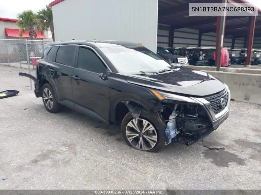 2022 Nissan Rogue Sv Fwd VIN: 5N1BT3BA7NC688393 Lot: 39935236