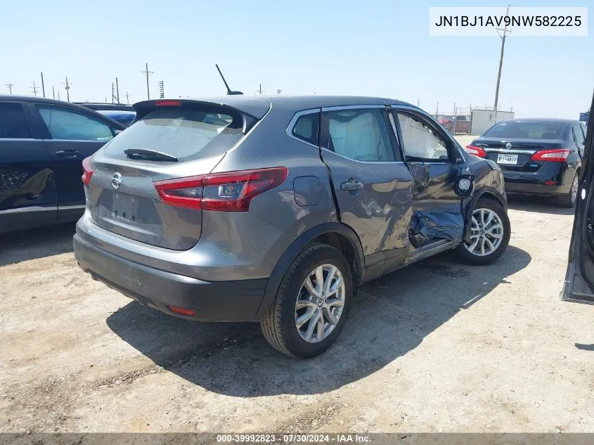 2022 Nissan Rogue Sport S Fwd Xtronic Cvt VIN: JN1BJ1AV9NW582225 Lot: 39992823