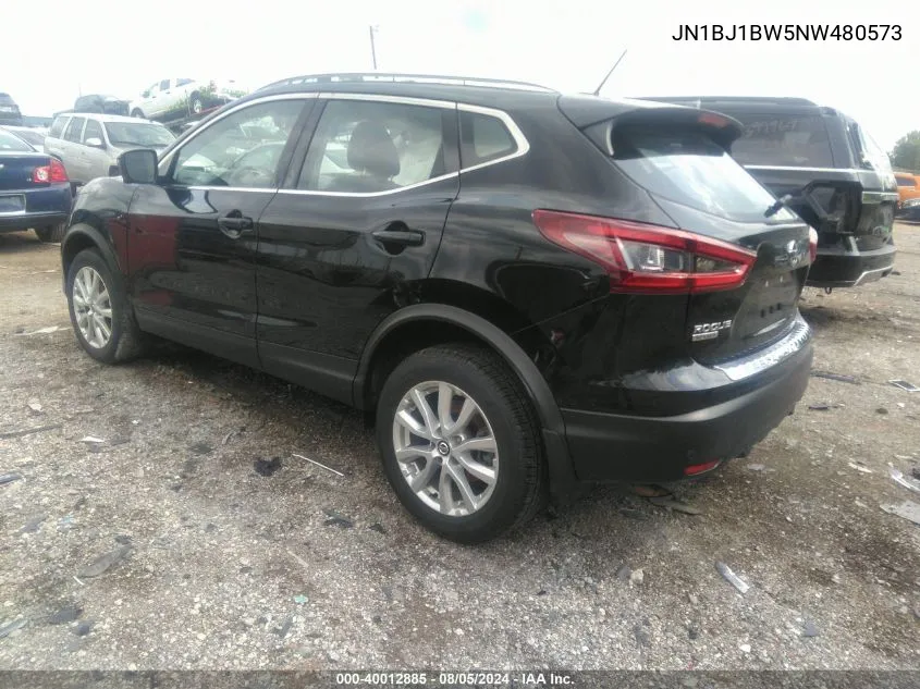 JN1BJ1BW5NW480573 2022 Nissan Rogue Sport Sv Awd Xtronic Cvt