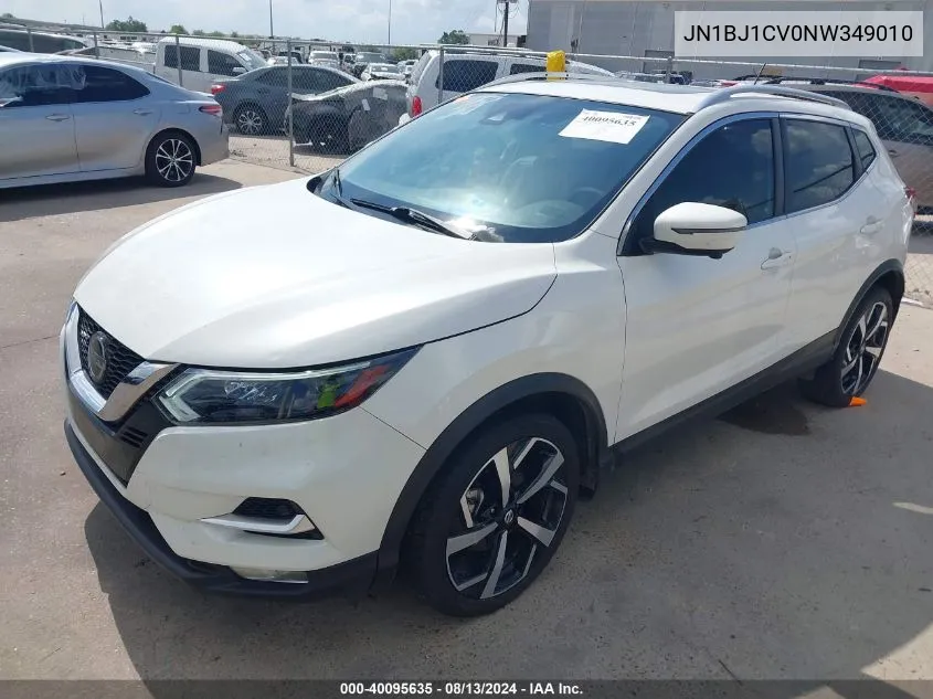 2022 Nissan Rogue Sport Sl Fwd Xtronic Cvt VIN: JN1BJ1CV0NW349010 Lot: 40095635