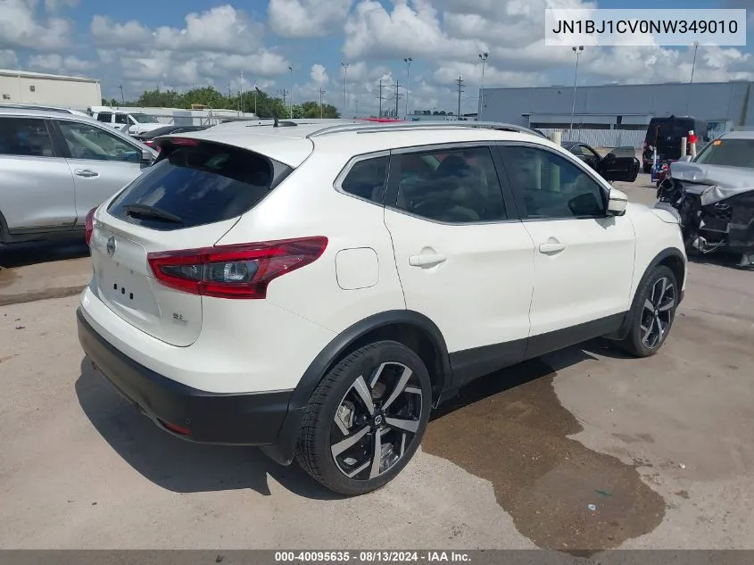 2022 Nissan Rogue Sport Sl Fwd Xtronic Cvt VIN: JN1BJ1CV0NW349010 Lot: 40095635