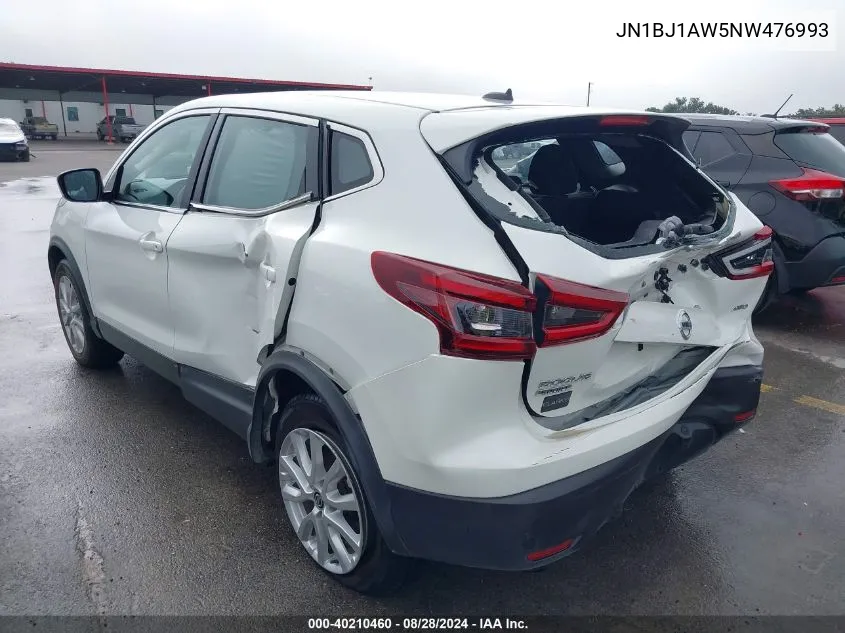 2022 Nissan Rogue Sport S Awd Xtronic Cvt VIN: JN1BJ1AW5NW476993 Lot: 40210460