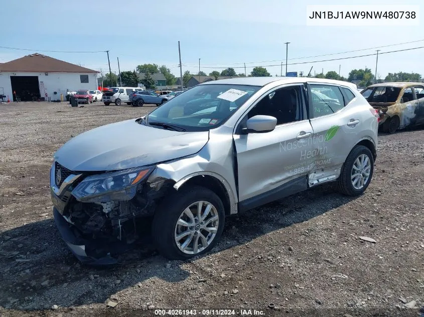 2022 Nissan Rogue Sport S Awd Xtronic Cvt VIN: JN1BJ1AW9NW480738 Lot: 40261943