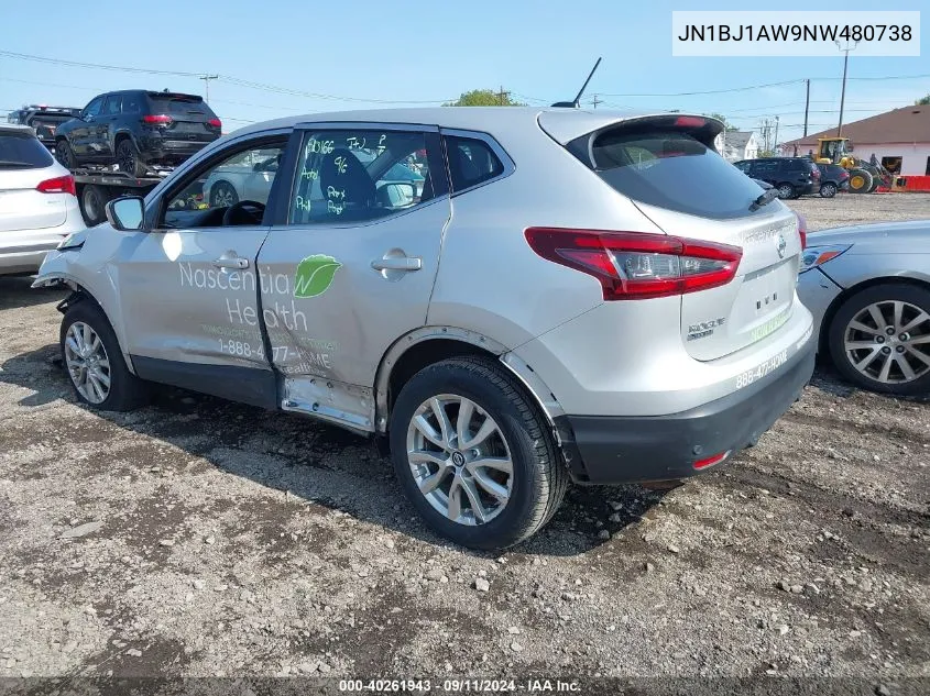 2022 Nissan Rogue Sport S Awd Xtronic Cvt VIN: JN1BJ1AW9NW480738 Lot: 40261943