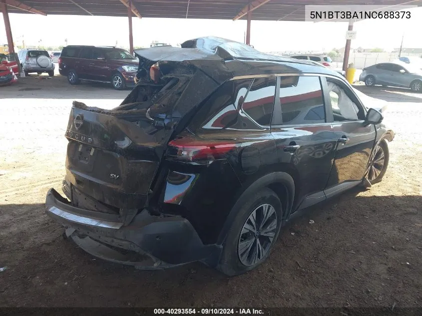 2022 Nissan Rogue Sv VIN: 5N1BT3BA1NC688373 Lot: 40293554