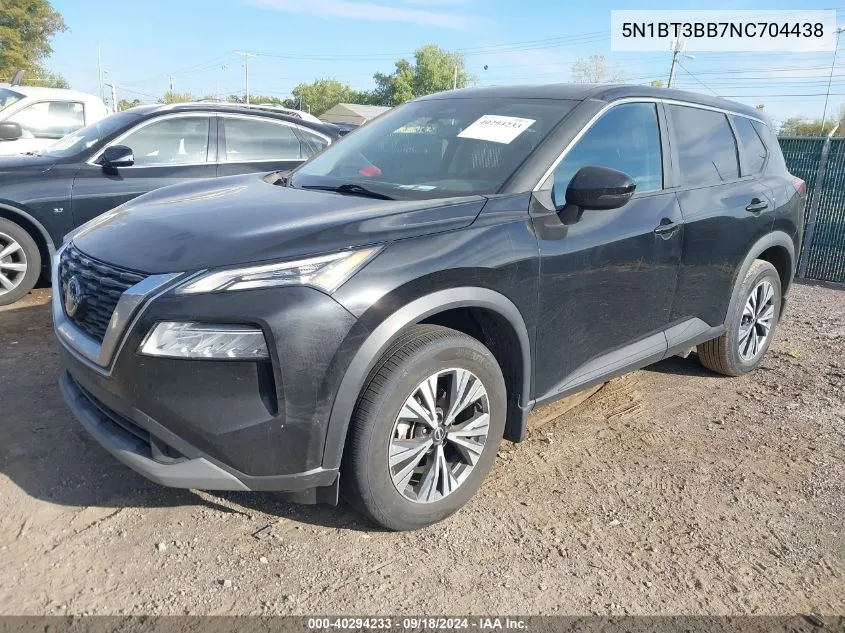 2022 Nissan Rogue Sv Intelligent Awd VIN: 5N1BT3BB7NC704438 Lot: 40294233