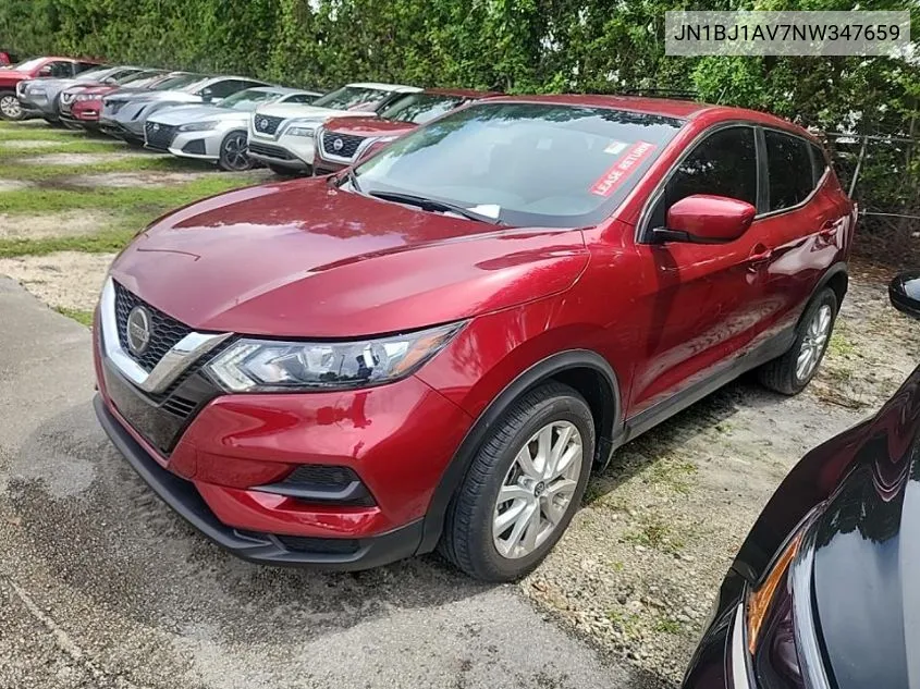 JN1BJ1AV7NW347659 2022 Nissan Rogue Sport S