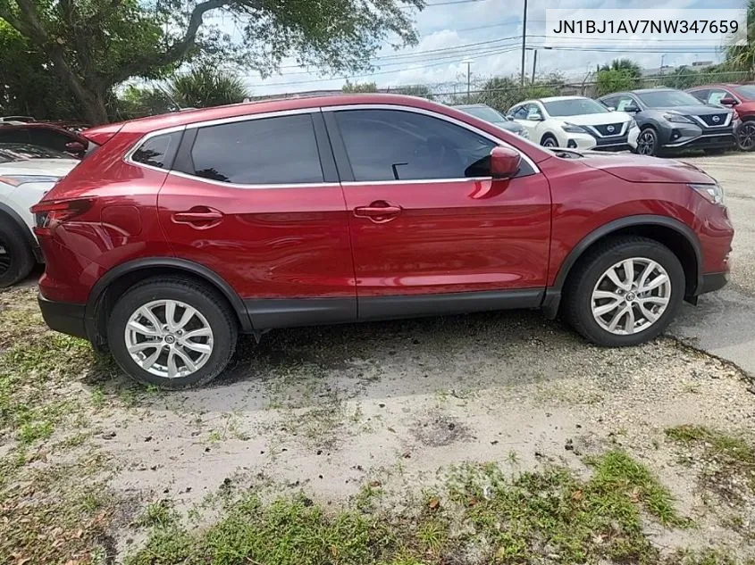 JN1BJ1AV7NW347659 2022 Nissan Rogue Sport S