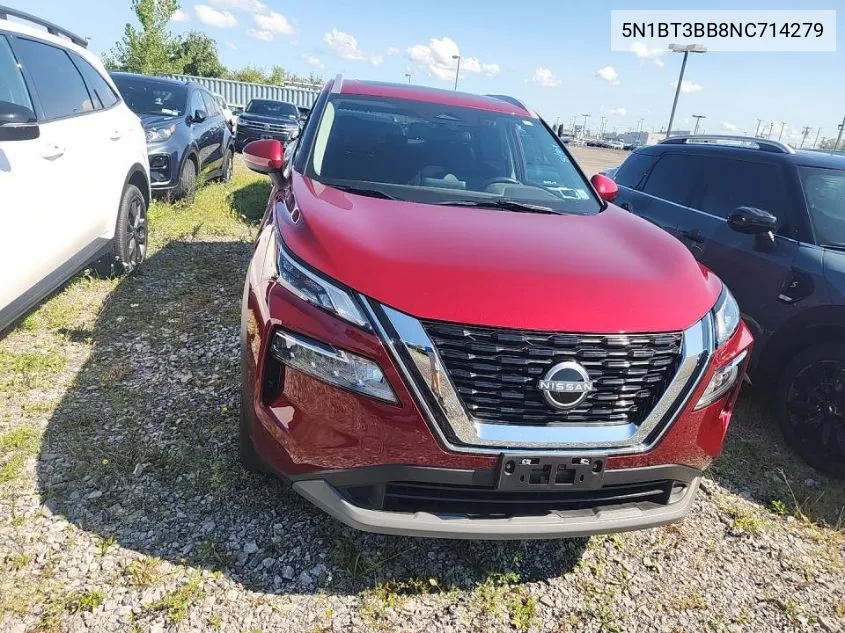 2022 Nissan Rogue Sv VIN: 5N1BT3BB8NC714279 Lot: 40304587