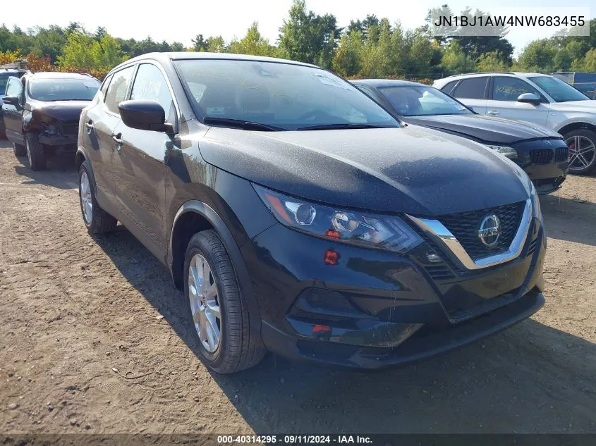 JN1BJ1AW4NW683455 2022 Nissan Rogue Sport S Awd Xtronic Cvt