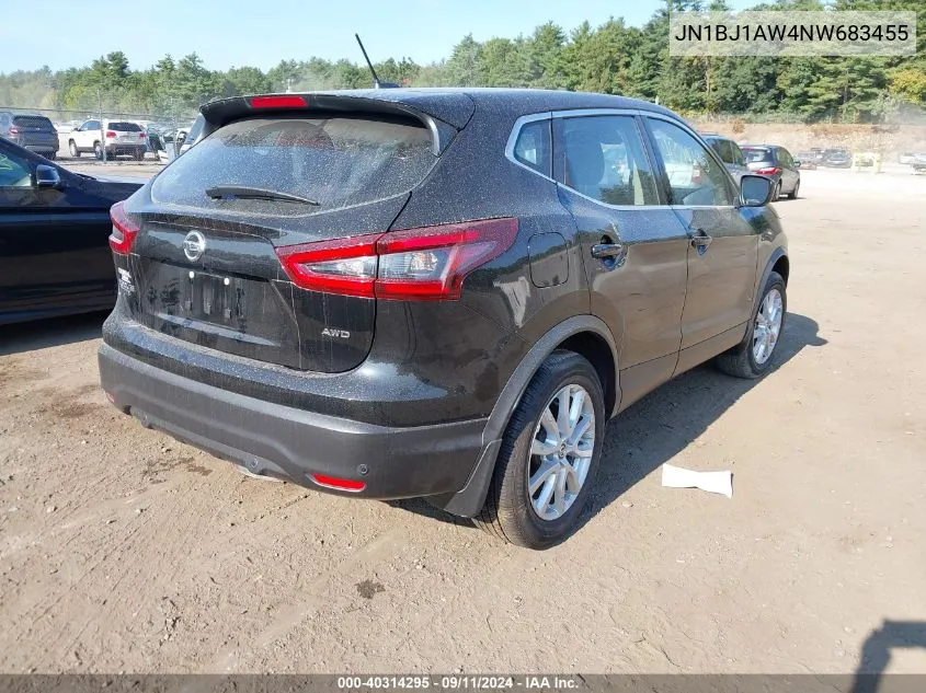 2022 Nissan Rogue Sport S Awd Xtronic Cvt VIN: JN1BJ1AW4NW683455 Lot: 40314295