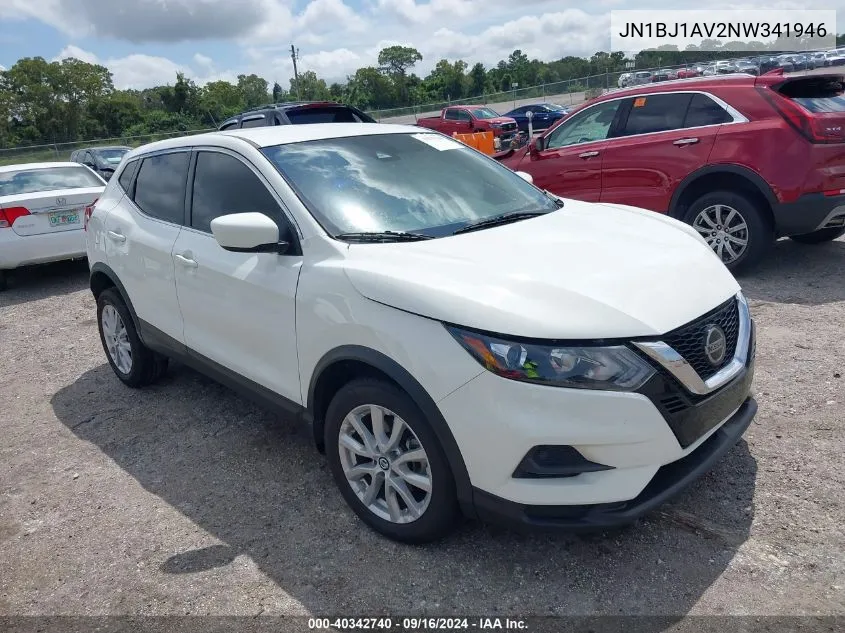 2022 Nissan Rogue Sport S VIN: JN1BJ1AV2NW341946 Lot: 40342740