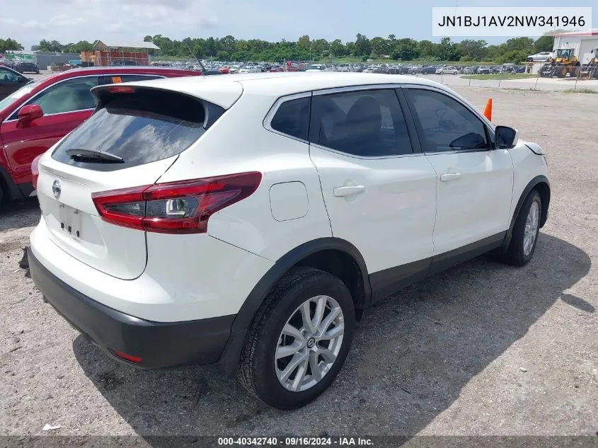 2022 Nissan Rogue Sport S VIN: JN1BJ1AV2NW341946 Lot: 40342740