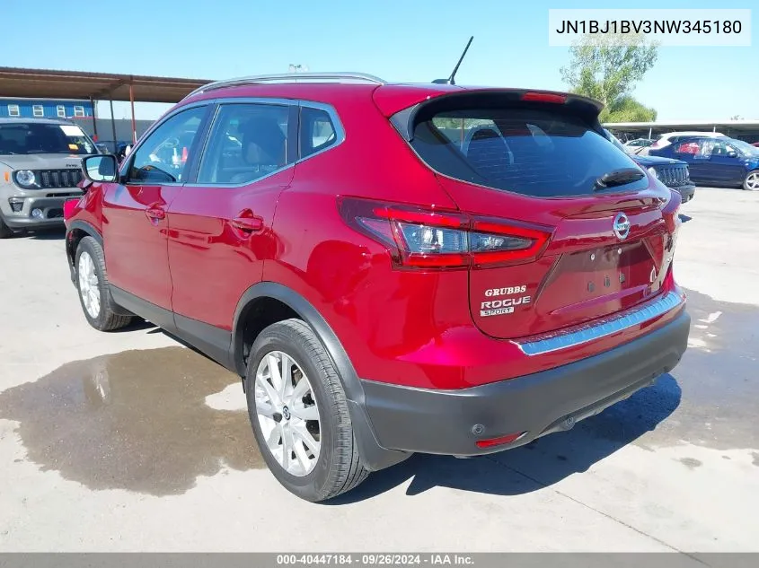 JN1BJ1BV3NW345180 2022 Nissan Rogue Sport Sv