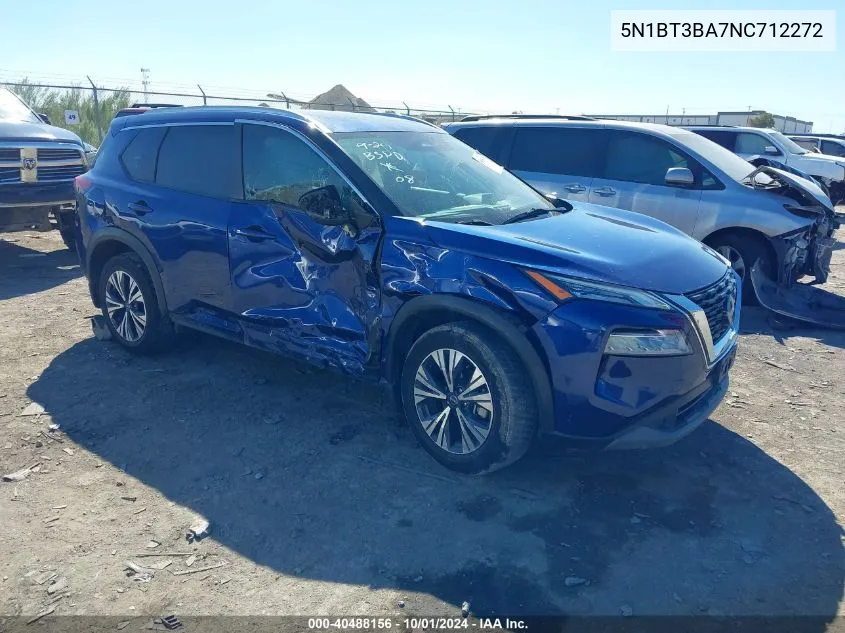 2022 Nissan Rogue Sv Fwd VIN: 5N1BT3BA7NC712272 Lot: 40488156