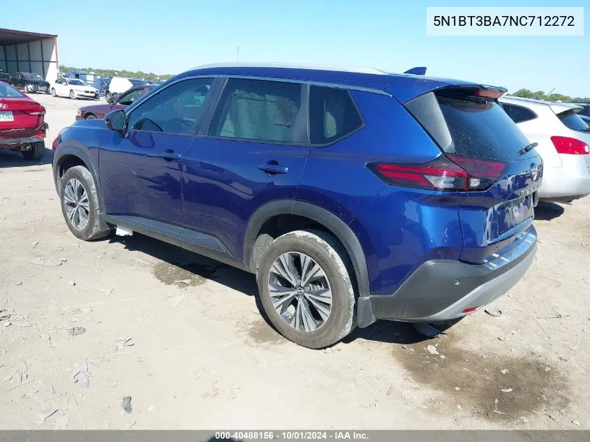 2022 Nissan Rogue Sv Fwd VIN: 5N1BT3BA7NC712272 Lot: 40488156