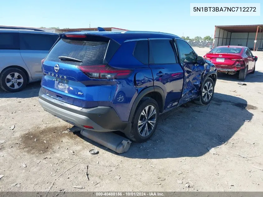 2022 Nissan Rogue Sv Fwd VIN: 5N1BT3BA7NC712272 Lot: 40488156