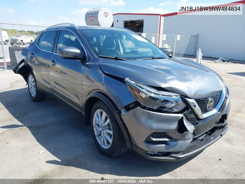 2022 Nissan Rogue Sport Sv Awd Xtronic Cvt VIN: JN1BJ1BW5NW484834 Lot: 40501107