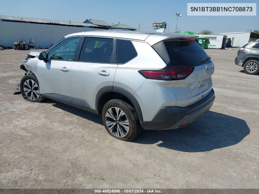 2022 Nissan Rogue Sv Intelligent Awd VIN: 5N1BT3BB1NC708873 Lot: 40524996