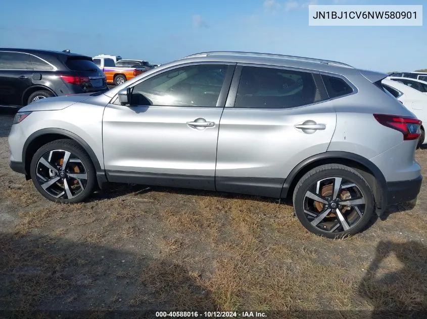 2022 Nissan Rogue Sport Sl Fwd Xtronic Cvt VIN: JN1BJ1CV6NW580901 Lot: 40588016