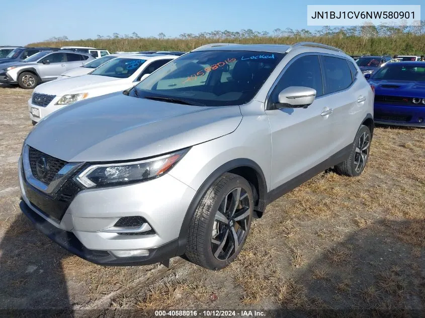 2022 Nissan Rogue Sport Sl Fwd Xtronic Cvt VIN: JN1BJ1CV6NW580901 Lot: 40588016