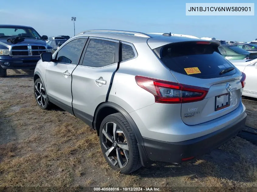 2022 Nissan Rogue Sport Sl Fwd Xtronic Cvt VIN: JN1BJ1CV6NW580901 Lot: 40588016