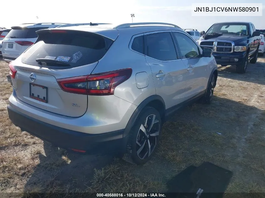 2022 Nissan Rogue Sport Sl Fwd Xtronic Cvt VIN: JN1BJ1CV6NW580901 Lot: 40588016