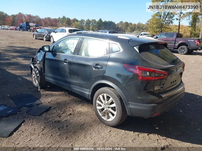 2022 Nissan Rogue Sport Sv Awd Xtronic Cvt VIN: JN1BJ1BW6NW473390 Lot: 40600204