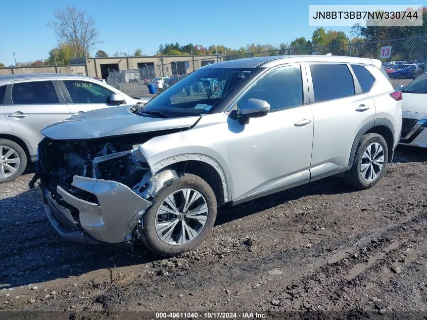 2022 Nissan Rogue Sv Intelligent Awd VIN: JN8BT3BB7NW330744 Lot: 40611040