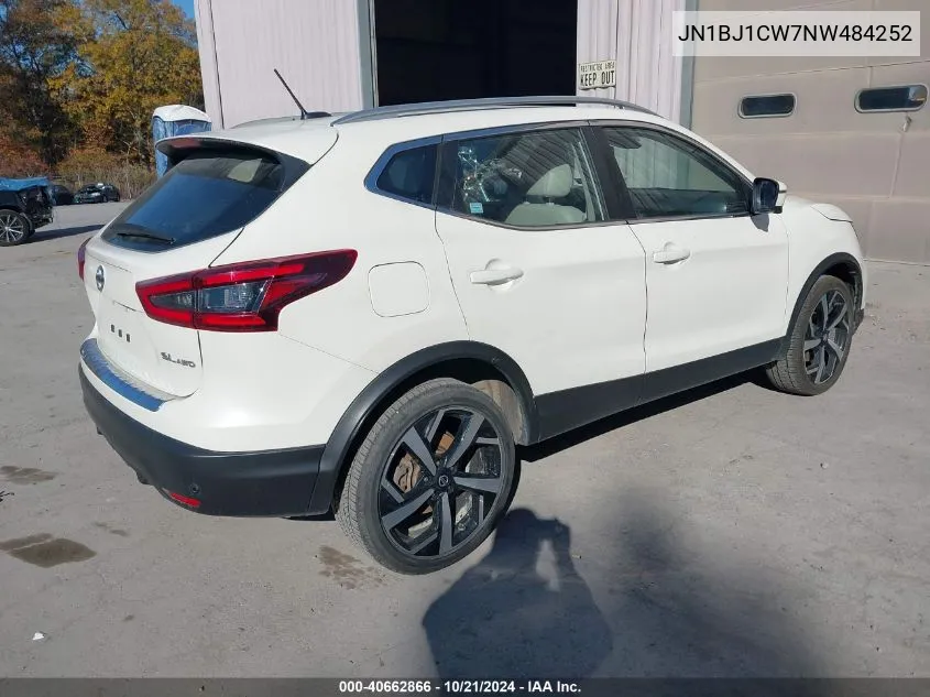 2022 Nissan Rogue Sport Sl Awd Xtronic Cvt VIN: JN1BJ1CW7NW484252 Lot: 40662866