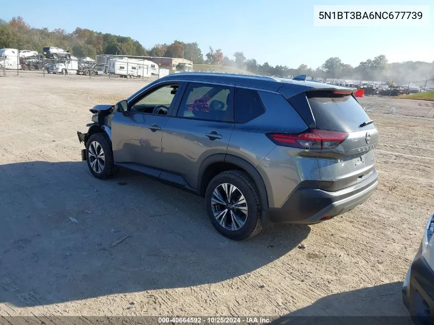 2022 Nissan Rogue Sv Fwd VIN: 5N1BT3BA6NC677739 Lot: 40664592