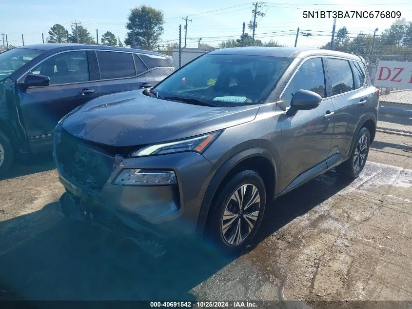 2022 Nissan Rogue Sv Fwd VIN: 5N1BT3BA7NC676809 Lot: 40691542