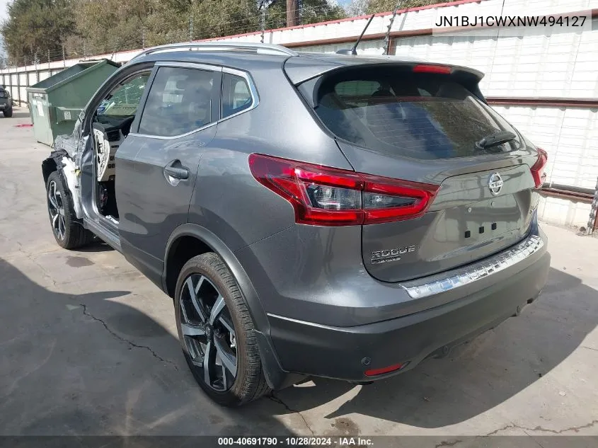 2022 Nissan Rogue Sport Sl Awd Xtronic Cvt VIN: JN1BJ1CWXNW494127 Lot: 40691790